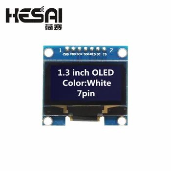 1.3 אינץ OLED מודול צבע לבן 128X64 7 Pin-OLED LCD תצוגת LED מודול 1.3 SPI תקשורת עבור arduino ערכת Diy