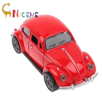 1:32 רטרו וינטג חיפושית Diecast לסגת דגם של מכונית צעצוע לילדים מתנת עיצוב חמוד פסלונים מיניאטוריים עיצוב