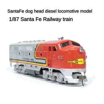 1/87 הו סנטה פה ראש כלב הרכבת מודל מקצועי קטר חשמלי דגם ילדים מתנה