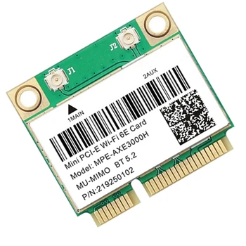 1 יח Wifi 6E 2400Mbps Mini PCI-E כרטיס BT 5.2 802.11 AX 2.4 G/5G/6Ghz כרטיס רשת Wlan