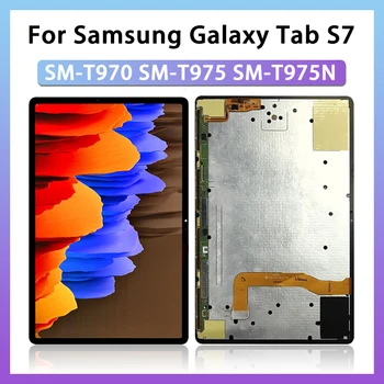 100% מקוריים LCD מחליף Samsung Galaxy Tab S7+ SM-T970 SM-T976B SM-T975 תצוגת LCD מסך מגע החלפת