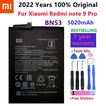 100% מקוריים חדשים 5020mAh BN53 החלפה סוללה עבור Xiaomi Redmi הערה 9 Pro Bateria טלפון נייד סוללות כלים חינם