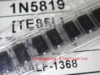 100PCS 1N5819 IN5819 SS14 1A 40V SMA דיודה