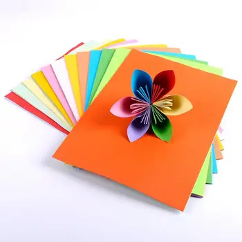 100Pcs לערבב צבע משולבת A4 מלאכות אומנות נייר משרדי, ציוד לביה 