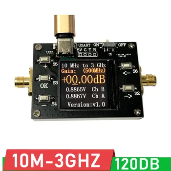 10MHZ-3GHZ לתכנות להשיג מגבר RF 120DB גדול דינמי תצוגת LCD 0.01 DB שלב דיגיטלית, תוכנת שליטה על הרדיו