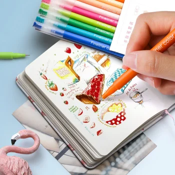 10pcs/סט צבעוני עט סימון היד חשבון מדגיש עקומת עיפרון יבש מהירה מארק הערות ציור נייר מכתבים של בית הספר להגדיר