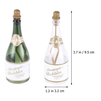 10pcs עיצוב חתונה שמפניה בועות בקבוקי שמפניה ריקים בועה בקבוקים, צעצועים