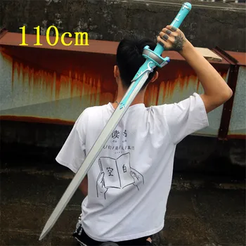 110cm חרב אמנות באינטרנט שהיה asuna חרב נשק Cosplay סאו כחול Lambent אור חרב 1:1 אנימה הנינג ' ה סכין PU הנשק אביזר