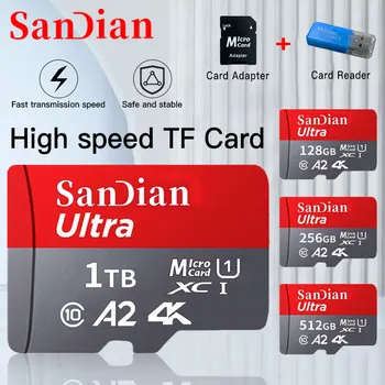 128gb זיכרון כרטיס Class 10 1tb כרטיס מיקרו sd מיני sd/tf כרטיס 256gb 512GB מהירות גבוהה כרטיס פלאש על מצלמה בטלפון 