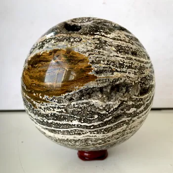 156mm טבעי אוקיינוס ג ' ספר קריסטל כדור אבן ספיר הביתה קישוט חדר פנג שואי קישוטים רייקי אנרגיה ריפוי רוחני