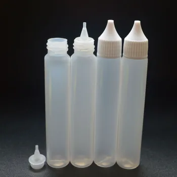 15Pcs עט בצורת ארוכה סלים טפי בקבוק פלסטיק עם Ecig בקבוק נוזל 30מ 