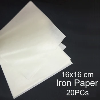 16x16cm האמה חרוזי ברזל נייר לבן 20PCS/set DIY עבור ילדים באיכות גבוהה מבריק ברזל טבליות