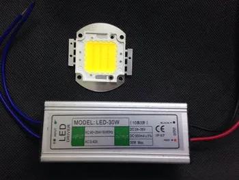 1lots 30w LED בהספק גבוה led מבול אור+ 30w LED עמיד למים אספקת חשמל Led floodlight הנהג.