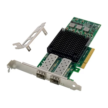 1Set PCIE X8 BCM57810 כפול אופטית יציאת כרטיס הרשת 10G SFP+ שרת סיבים כרטיס רשת Ethernet כרטיס רשת ירוקה