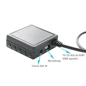 1x Bluetooth 5.0 מודול ומיקרופון פשוט לחבר את חלוץ IP-BUS מחבר ברדיו שקע 150cm כבל שמע לרכב