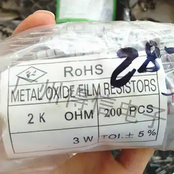 200pcs/Lot חדש 3W 5% סדרת metal oxide סרט נגד לטבול נגד משלוח חינם
