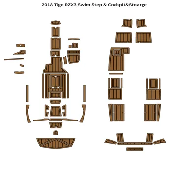 2018 Tige RZX3 לשחות שלב הטייס Stoarge מחצלת הסירה קצף EVA טיק לסיפון קומה Pad