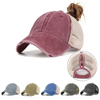 2020 זנב כובע כותנה לנשימה רשת כובע בייסבול Gorras Snapback כובעי הקיץ מזדמנים מגן השמש חוף כובע ספורט קאפ