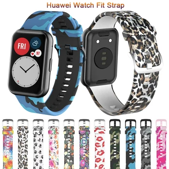 2021 ספורט סיליקון רצועת שעון עבור Huawei להתאים שעון רצועה מקורי SmarwatchWriststrap החגורה צמיד קוראה אביזרים עם כלי