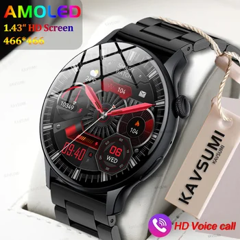 2023 Smartwatch גברים 466*466 AMOLED 1.43 אינץ ' HD תמיד להציג ספורט כושר שעון IP68, עמיד למים שעון חכם נשים Xiaomi