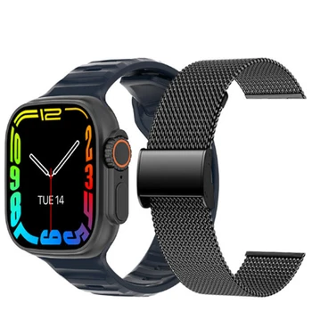 2023 חדש NFC Bluetooth לקרוא שעון חכם גברים עבור iPhone 14 13 12 11 Pro XS עסקים זהירות א. ק. ג+PPG Smartwatch אדם GPS ספורט מסלול