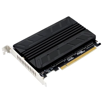 2023 חדש SSD כדי PCIE מתאם NVME מ-המפתח PCIEX16 4 פשיטות PCI-E מתחלקים תמיכה בכרטיס 4NVME SSD 2230/42/60/80 צלעות קירור אלומיניום