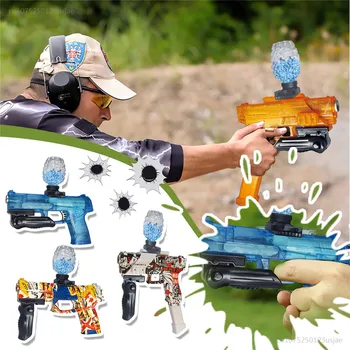2023 חשמלית חדשה פצצת מים האקדח שקוף צעצוע אוטומטי אקדח צעצוע מתנה 10000 פצצת מים נער מתבגר מתנה לחג המולד