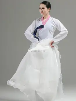 2023 סגנון חדש נשים ההאנבוק הזה קוריאנית הופעת ריקוד שמלה נשית תרגול חצאית הבמה שמלת גודל מותאם אישית