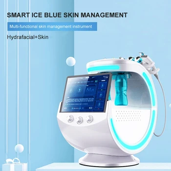 2023 קרח כחול קסם במראה העור מנתח קולי העור טיפול קריותרפיה רב תכליתיים 7 1 Microdermabrasion המכונה ' לסה 