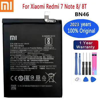 2023 שנים 4000mAh BN46 שיאו mi 100% Orginal סוללה עבור Xiaomi Redmi הערה 8 8T Redmi 7 באיכות גבוהה החלפת סוללות +כלי