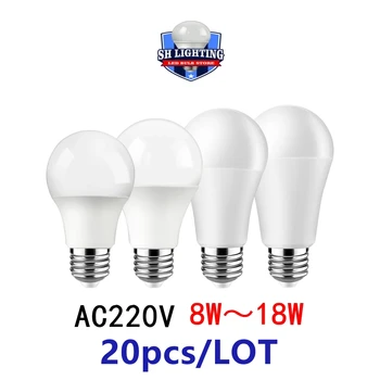 20PCS אמזון קידום מכירות נורת LED 220V 8W-24W E27 B22 אור גבוהה יעילות מתאים נברשת מטבח סלון מחקר