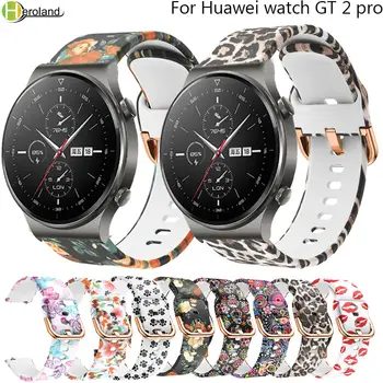 22mm Watchstrap הלהקה עבור Huawei לצפות GT 2 pro 46mm חכם Wristbands רך רצועת שעון ספורט סיליקון צמיד קוראה לנשימה
