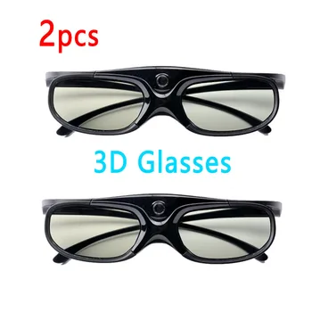 2pcs Active shutter 96-144HZ נטענת 3D Universal משקפיים Xgimi Z3/Z4/Z6/H1 אגוזים G1/P2 BenQ Acer ו-DLP מקרן הקישור