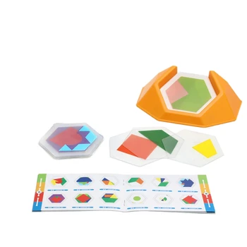 2X בגיל הרך קוד צבע משחקי היגיון Jigsaws לילדים להבין קוגניציה חשיבה מרחבית צעצוע חינוכי למידה(א)