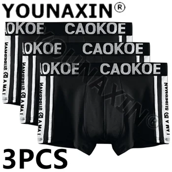3 Pack שחור תחתונים של גברים Homme התחתונים ילד בגד ים תחתון בוקסר גדול, תחתונים, תחתוני מכנסיים קצרים תחתונים Undershorts M L XL 2XL