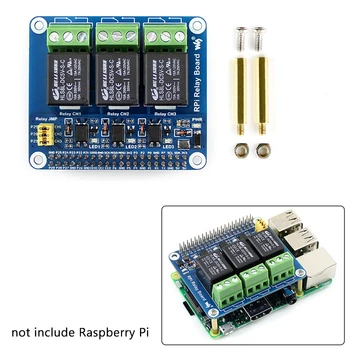 3 ערוץ ממסר הרחבת הלוח עבור Raspberry Pi 4B/3B+/3ב חזק חשמל 3 דרך ממסר בקרת מודול עבור בית חכם