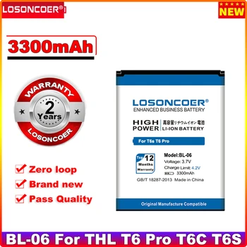 3300mAh BL-06 / BL 06 טלפון נייד סוללה עבור THL T6s T6 Pro T6C DEXP S Ixion ES2 5