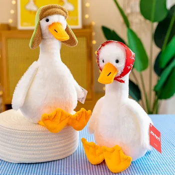 38cm מקסים אווז ממולא ציפור בובות לילדים רכים ברווז חמוד צעצועים קטיפה מתנות