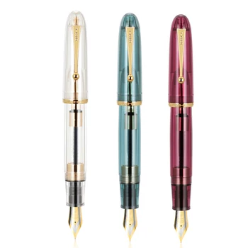 3PCS Jinhao 9019 עט נובע #8 תוספת בסדר / טוב / בינוני החוד, גודל גדול הכתיבה העט & גדולה ממיר