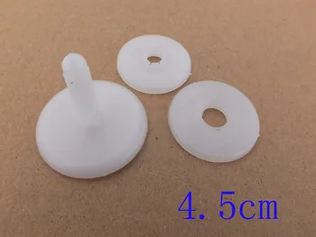 45mm פלסטיק לבן בובה המפרקים בובות אביזרים עבור צעצועי דובי עושה DIY מלאכות--30sets