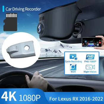 4K Wifi DASH CAM-התקנה קלה רכב DVR מקליט וידאו ראיית הלילה של המצלמה אביזרים עבור לקסוס RX 450h 200T AL20 2016~2022