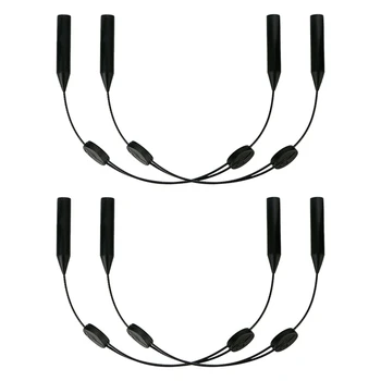 4PCS המשקפיים רצועת הצוואר חוט ספורט משקפיים הלהקה משקפי שמש החבל חוט בעל