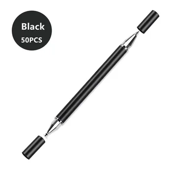 50PCS 2 ב-1 עט לטלפון חכם לוח ציור קיבולי עיפרון אוניברסלי נייד אנדרואיד מסך לגעת עט עבור iPad