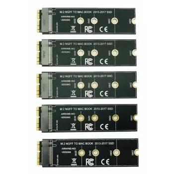 5PCS NVME M2 SSD מתאם להמיר את כרטיס ה-MacBook Air Pro Retina 2013-2017 NVME/AHCI SSD לשדרג את ערכה על A1465 A1466 A1398 A1502