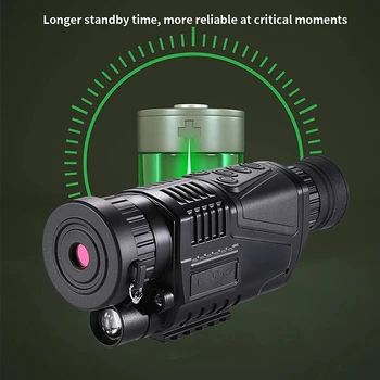 5X40 אינפרא אדום IR 400 דיגיטלי ראיית לילה משקפת צופיות וידאו DVR מצלמה חיצונית מוגנת, ציד.