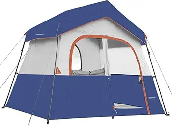 6 אדם קמפינג אוהל נייד קל להגדיר המשפחה האהל למחנה, Windproof בד בקתת אוהל חיצוני עבור טיולי הליכה, טיולי תרמילאים,