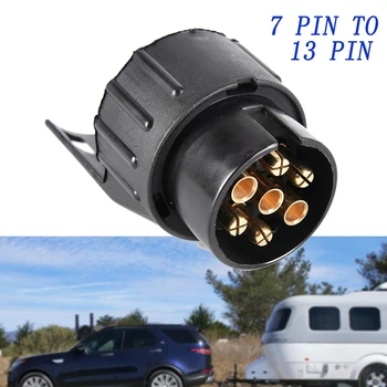 7 Pin 13 Pin Plug מתאם טריילר מחבר 12V Towbar גרירה עמיד למים תקעים שקע מתאם לרכב משאית קרוואן אביזרים