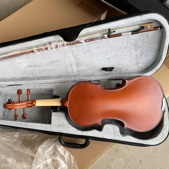 Aiersi Sinomusik מותג אשוח מייפל כינור מודל GVT03B אדום חום הובנה סקייט אצבעות Jujubewood accessoris איכות זולה