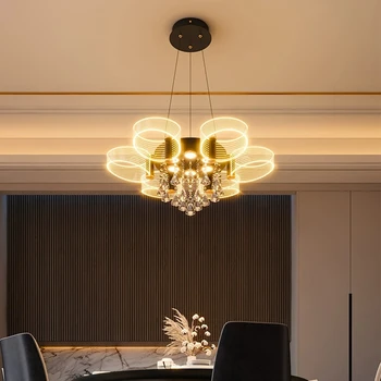AiPaiTe פשוט, מודרני בבית LED אקריליק השינה נברשת סלון חדר אוכל יצירתי תאורה