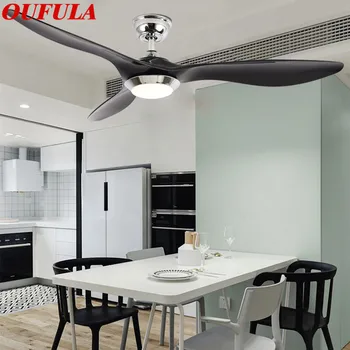 AOSONG מודרני מאוורר התקרה אורות מנורות שליטה מרחוק עכשווי דקורטיביים אופנתיים עבור חדר אוכל חדר השינה